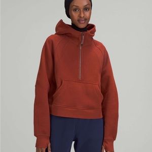 Lululemon Oversized Scuba Half Zip - Date Brown